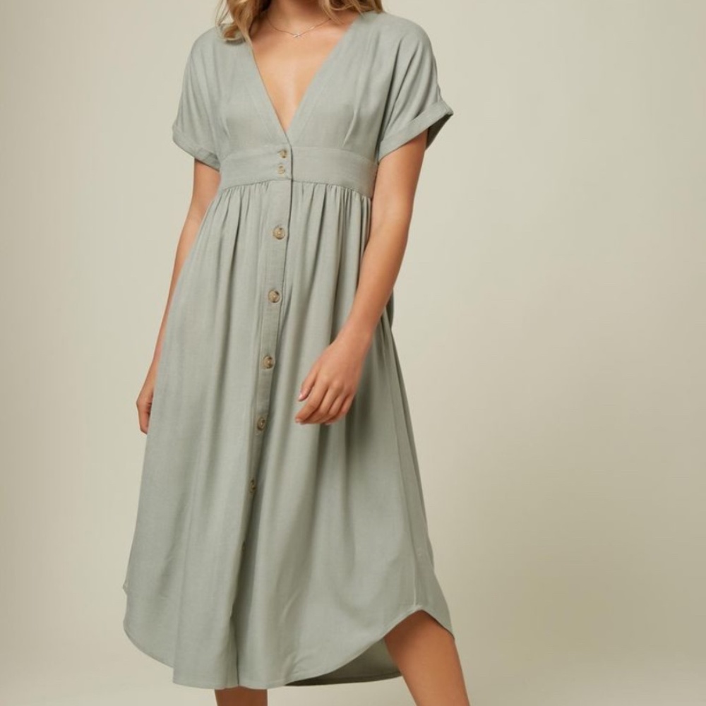 O’Neill Reid Midi Dress - NWOT - Sage Green